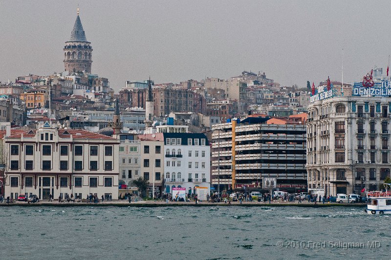 20100403_164102 D300.jpg - Galata Tower and Bosphorus shoreline